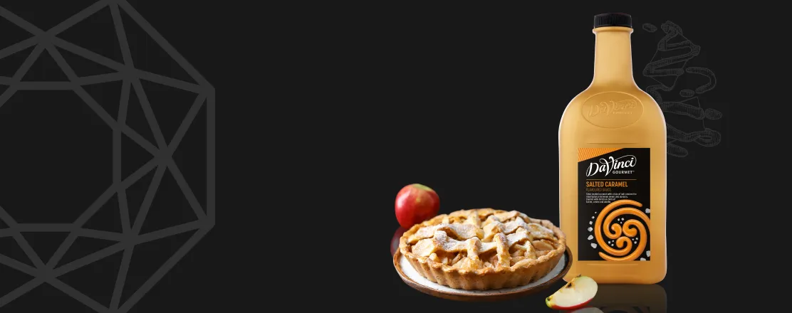 Apple Pie with Salted Caramel Sauce By Da Vinci